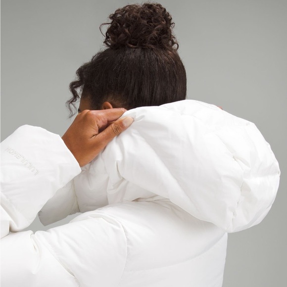 Lululemon wonder puff 600 down-dill long jacket white 2 nwt - Picture 9 of 16